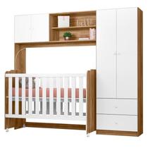 Conjugado Infantil Berço e Armario 4 PT 999150 Nature Branco PLLA