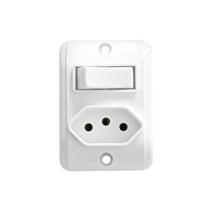 Conjugado Retangular Tomada 20a Interruptor Externo Pezzi