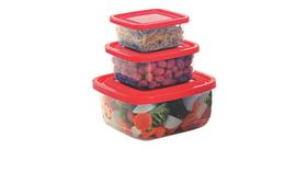 Conjunte de Potes 3 peças PMG Retangular ( 36301 ) Conjunte de Potes 3 peças PMG Retangular ( 36301 )