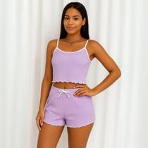 Conjuntinho Baby Dool Feminino Babadinho Conforto e Estilo Conjuntinho Baby Dool Feminino Babadinho Conforto e Estilo