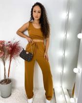 Conjuntinho calça com cropped Conjuntinho calça com cropped