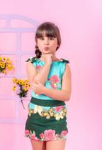 Conjuntinho infantil florido Conjuntinho infantil florido