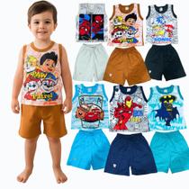 Conjuntinho Infantil Regata Estampas Variadas Conjuntinho Infantil Regata Estampas Variadas