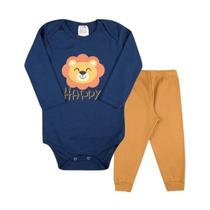 Conjuntinho Moda Infantil Bebê Calça E Body Mesversário