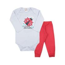 Conjuntinho Moda Infantil Bebê Calça E Body Mesversário Conjuntinho Moda Infantil Bebê Calça E Body Mesversário