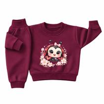 Conjuntinho Moletom Infantil Bebê Menino Peluciado Roupa Inverno Flanelado Abrigo Algodão Premium