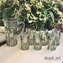 Conjunto 01 Jarra 1,2L e 06 Copos 330ml Palm Tree