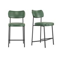 Conjunto 02 Banquetas Medias Mona material sintético - SSX Multicoisas