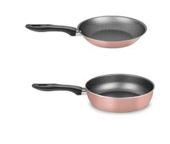 Conjunto 02 Frigideiras Superflon 7 Camadas - Rose - Linha Madri - 2,2 L e 0,9 L Conjunto 02 Frigideiras Superflon 7 Camadas - Rose - Linha Madri - 2,2 L e 0,9 L