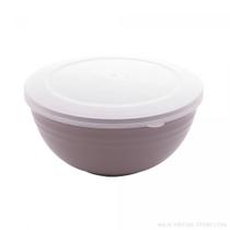 Conjunto 03 Bowls Com Tampa Bambu PP Lines Cinza 2430 Lyor