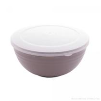 Conjunto 03 Bowls Com Tampa Bambu PP Lines Salmão 2430 Lyor