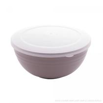 Conjunto 03 Bowls Com Tampa Bambu PP Lines Salmão 2430 Lyor