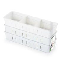 Conjunto 03 Organizadores Gavetas com Divisória - 1910 - DASPLAST