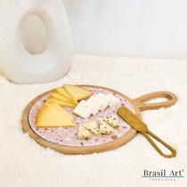 Conjunto 03 Peças para Queijo em Bambu 20x28cm