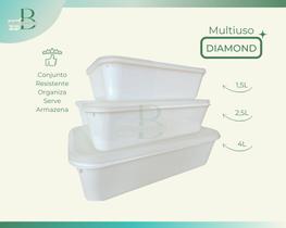 Conjunto 03 Vasilhas Pequena Média e Grande de tamanhos diferentes 8 litros Conjunto 03 Vasilhas Pequena Média e Grande de tamanhos diferentes 8 litros