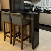 Conjunto 04 Banquetas Alta em Madeira Maciça Nápoles Conjunto 04 Banquetas Alta em Madeira Maciça Nápoles