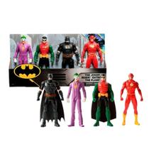 Conjunto 04 Bonecos Batman DC Comics 15 cm 4180 - Sunny