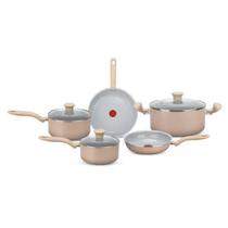 Conjunto 05 Panelas Ceramic Light Sand 2100137880 Rochedo