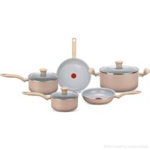 Conjunto 05 Panelas Ceramic Light Sand 2100137880 Rochedo