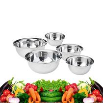 Conjunto 05 tigelas aço inox vasilha multiuso cozinha potes Conjunto 05 tigelas aço inox vasilha multiuso cozinha potes