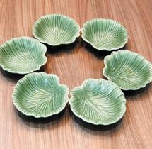 Conjunto 06 bowls para sobremesa leaves - Cerâmica Scalla - Cerâmica Scalla