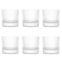 Conjunto 06 Copos Água/Whisky de Cristal 300 ml Lines Wolff Conjunto 06 Copos Água/Whisky de Cristal 300 ml Lines Wolff