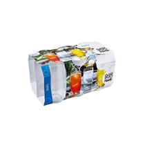 Conjunto 06 Copos Long Drink Vidro Favo Nadir