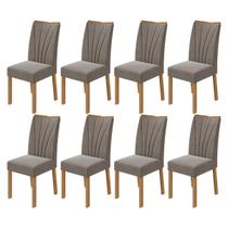 Conjunto 08Cadeiras Estofadas Apogeu Móveis Lopas
