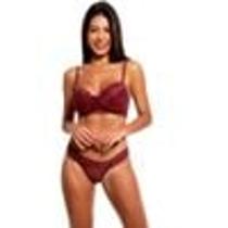 Conjunto 1/2 taça rendado com pala gil lingerie