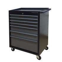 Conjunto 1 Carro Profissional 7 Gavetas 2 Bancadas 150cm para Ferramentas Presto