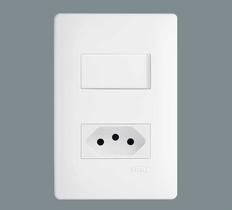 Conjunto 1 Interruptor + 1 Tomada 16a - Habitat Fame