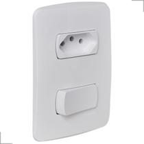 Conjunto 1 Interruptor e 1 Tomada 2P+T Miluz 10A 250V 4X2 Schneider