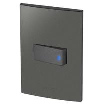 Conjunto 1 Interruptor Led - Inova Grafite - Agt27