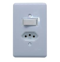 Conjunto 1 Interruptor Paralelo + 1 Tomada 3P Ilumi 20280