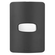 Conjunto 1 Interruptor Paralelo - Gracia Black Maxx / Branco Conjunto 1 Interruptor Paralelo - Gracia Black Maxx / Branco