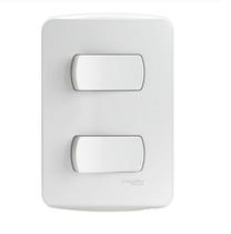 Conjunto 1 Interruptor Simples + 1 Interruptor Paralelo 10A Miluz Schneider S3B62090