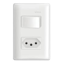Conjunto 1 Interruptor Simples +1 Tomada 2P+T 10A 250V Simon