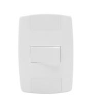 Conjunto 1 Interruptor Simples 10A 250V Branco Ilumi