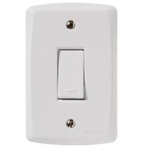 Conjunto 1 Interruptor Simples 10A/250V Lux2 Tramontina Conjunto 1 Interruptor Simples 10A/250V Lux2 Tramontina