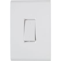 Conjunto 1 interruptor simples 10a 250v tramontina liz