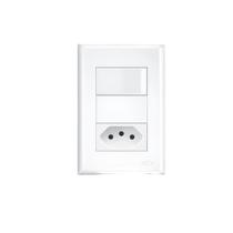 Conjunto 1 Interruptor Simples 16A 1 Tomada 20A 3 Pinos Fame Evidence Conjunto 1 Interruptor Simples 16A 1 Tomada 20A 3 Pinos Fame Evidence