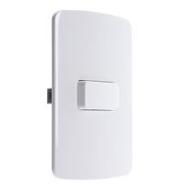 Conjunto 1 Interruptor Simples 4x2 Branco B3 Margirius