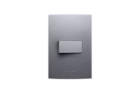 Conjunto 1 Interruptor Simples 4x2 Grafite 85485 Alumbra