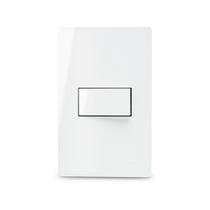Conjunto 1 Interruptor Simples 4x2 Infiniti Branco MarGirius