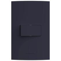 Conjunto 1 Interruptor Simples 4X2 Preto Fosco 85736 Alumbra Conjunto 1 Interruptor Simples 4X2 Preto Fosco 85736 Alumbra