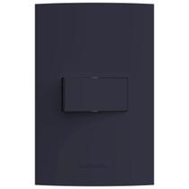 Conjunto 1 Interruptor Simples 4X2 Preto Fosco 85736 Alumbra Conjunto 1 Interruptor Simples 4X2 Preto Fosco 85736 Alumbra