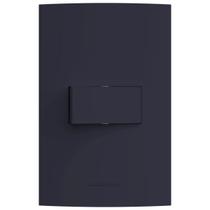 Conjunto 1 Interruptor Simples 4x2 Preto Fosco 85736 Alumbra