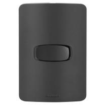 Conjunto 1 Interruptor Simples - Alumbra Gracia Black Maxx