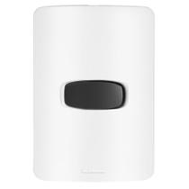 Conjunto 1 Interruptor Simples - Gracia Branco / Preto