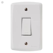 Conjunto 1 Interruptor Simples Lux2 Branco Tramontina